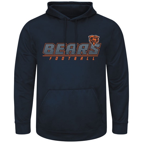 NFL Chicago Bears Majestic Punt Return Pullover Hoodie - Navy